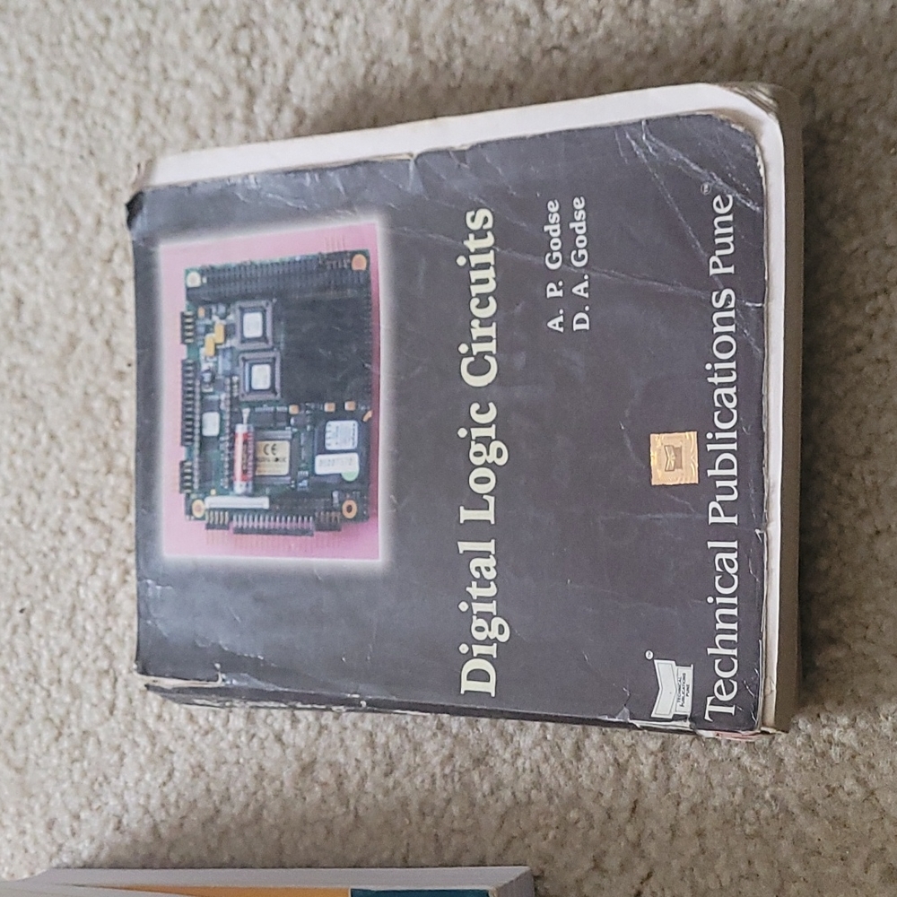 Digital logic circuits used. One page torn